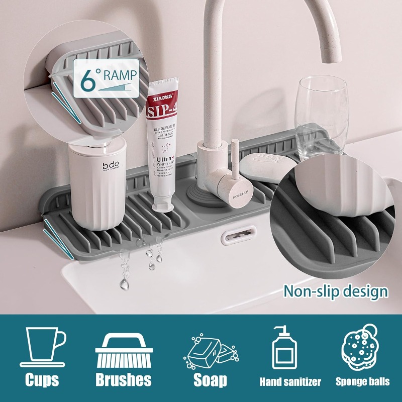 Kitchen Silicone Faucet Splash - Silicone Tap Washer 评论和价格