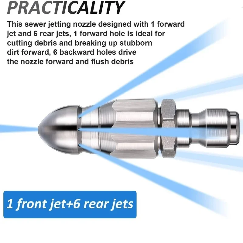 Water Jet High Pressure Spraye - Drain Pipe Clip 评论和价格