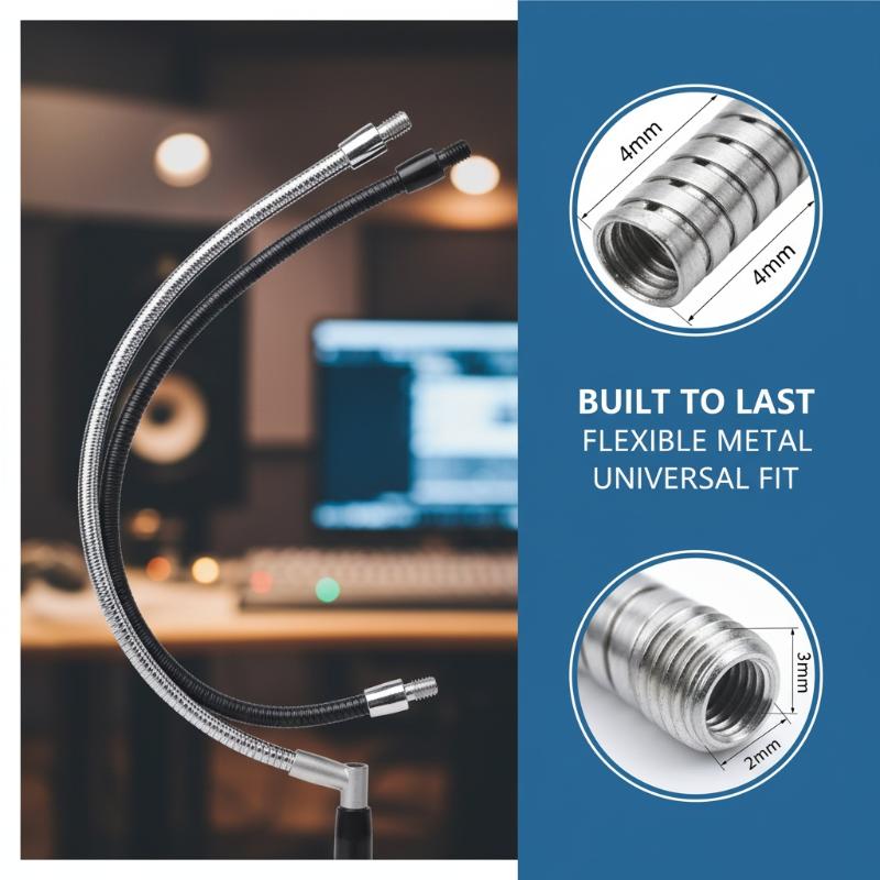 LED M4 Black Silver Microphone - Drain Snake Flexible 评论和价格