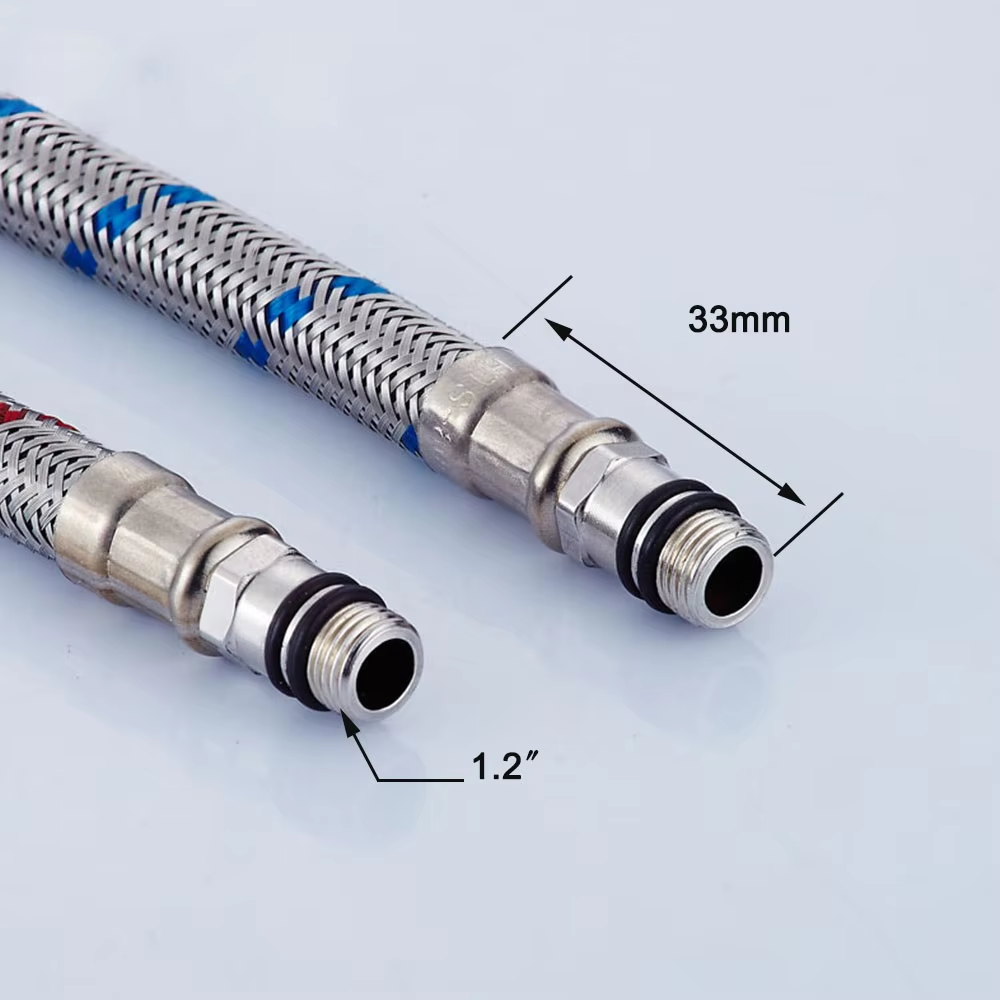 G1/2 G3/8 G9/16 50cm 1 pair St - Flexible Hose Braided 评论和价格