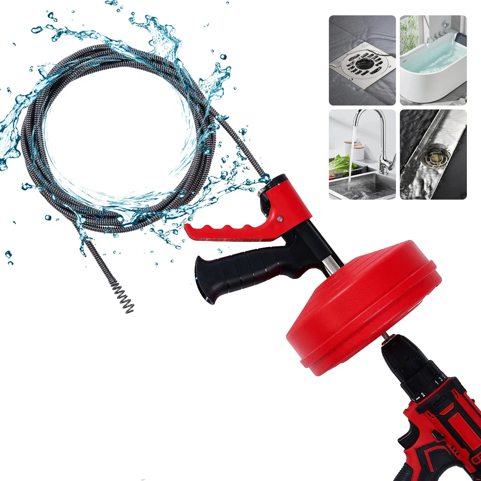 Drain Auger Clog Remover Flexi - Drain Snake Flexible 评论和价格