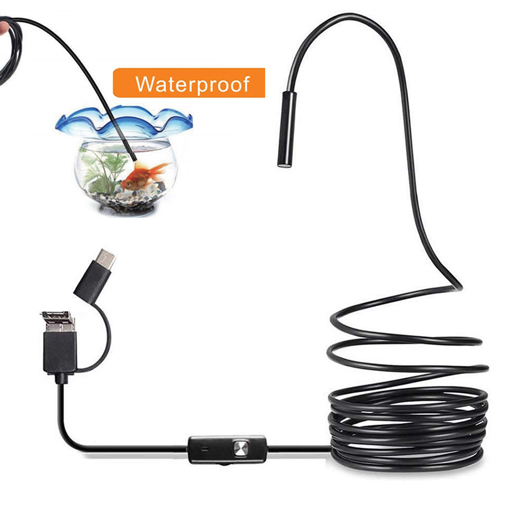 6 LED Light 7mm 1M  Endoscope  - Drain Snake Flexible 评论和价格