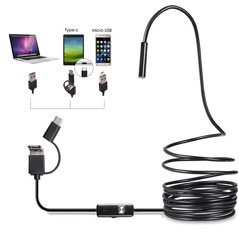 6 LED Light 7mm 1M  Endoscope  - Drain Snake Flexible 评论和价格