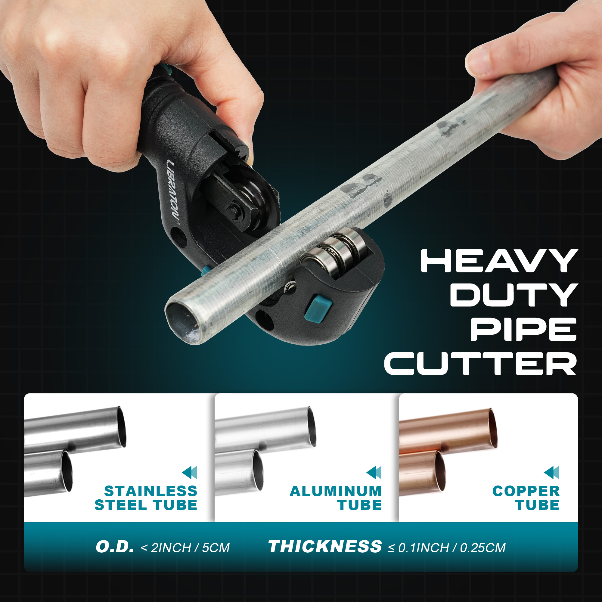 LIBRATON Pipe Cutter With Blad - Pipe Cutter Ratchet 评论和价格