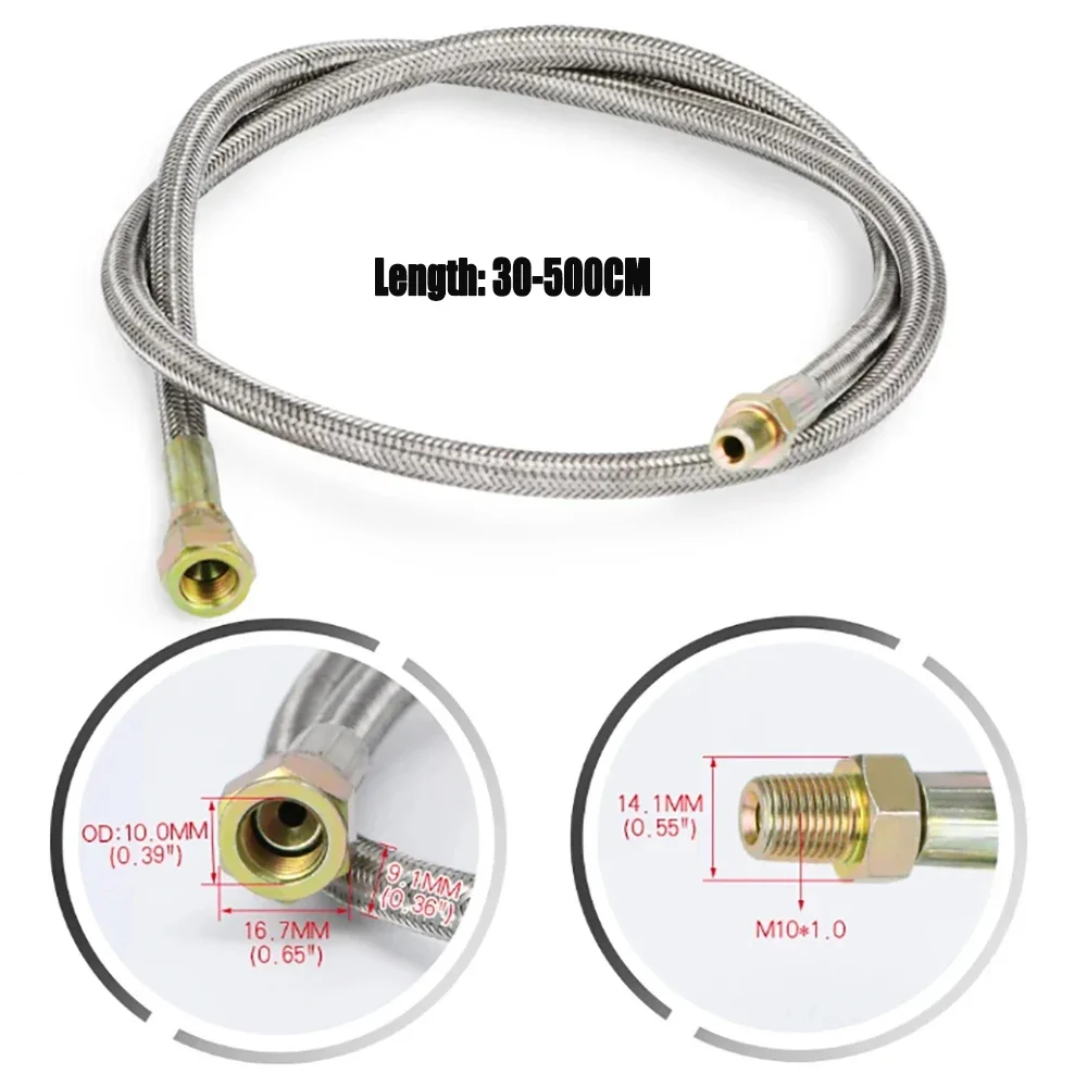 Turbo Oil Feed Line Kit Oil Re - Flexible Hose Braided 评论和价格