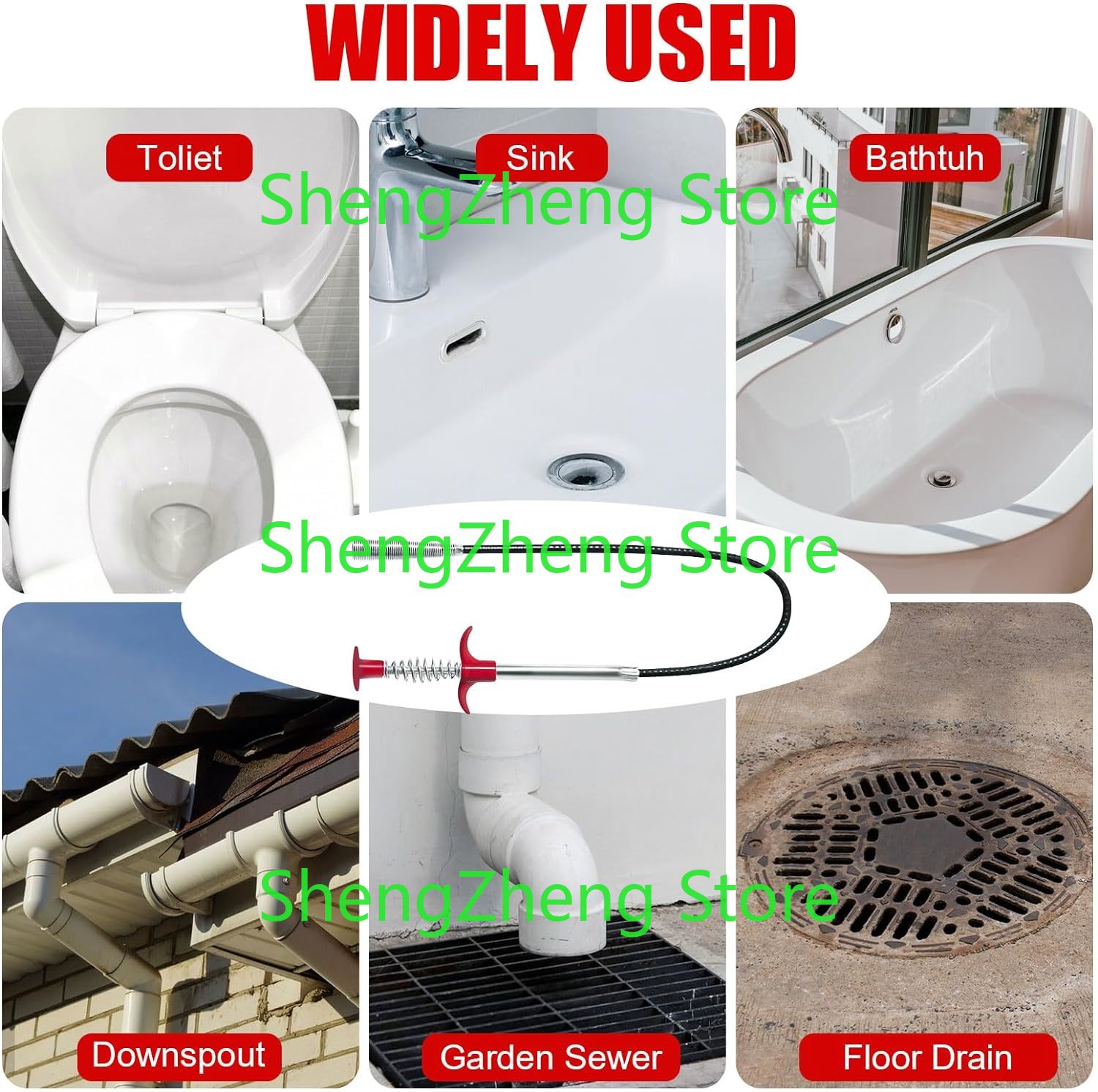1Pcs Drain Snake Hair Drain Cl - Drain Snake Flexible 评论和价格