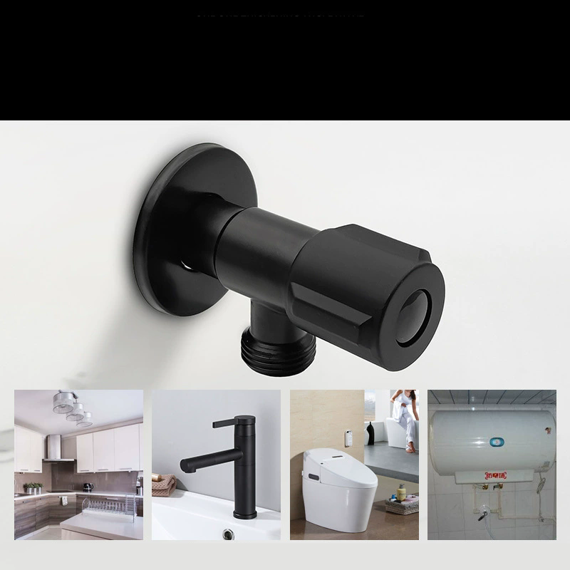 Black Stainless Steel Triangle - Toilet Fill Valve 评论和价格