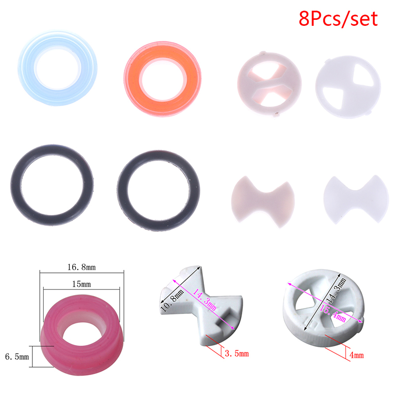 8Pcs Ceramic Disc Washer Set 1 - Silicone Tap Washer 评论和价格