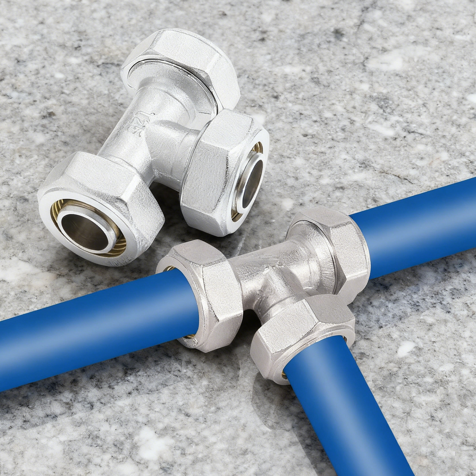2Pcs 3/4’’ Tee Air Line Fittin - Compression Fitting Brass 评论和价格