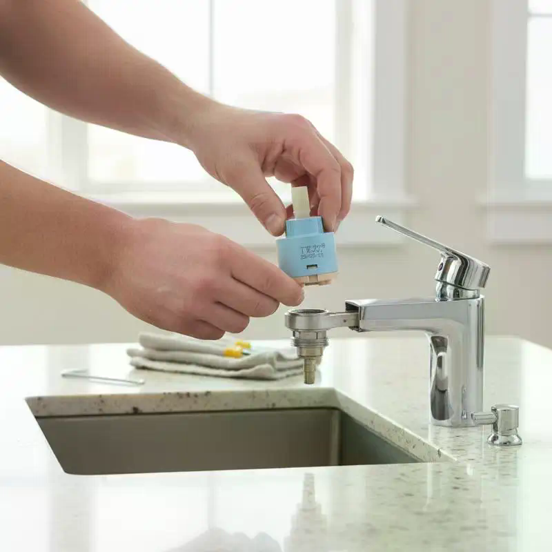 1Pcs Plastic Ceramic Cartridge - Basin Mixer Cartridge 评论和价格