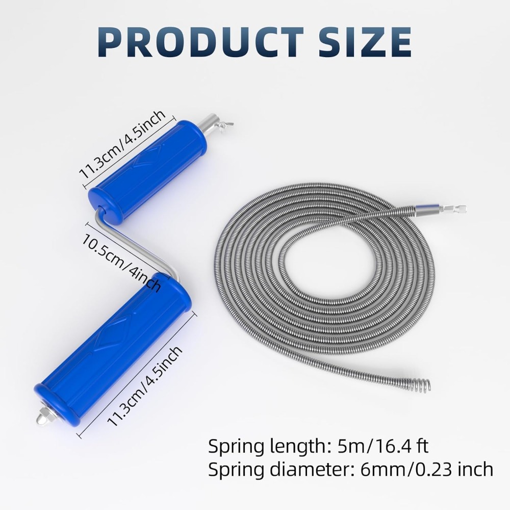 Drain Snake 16.4ft x 6mm Auto  - Drain Snake Flexible 评论和价格