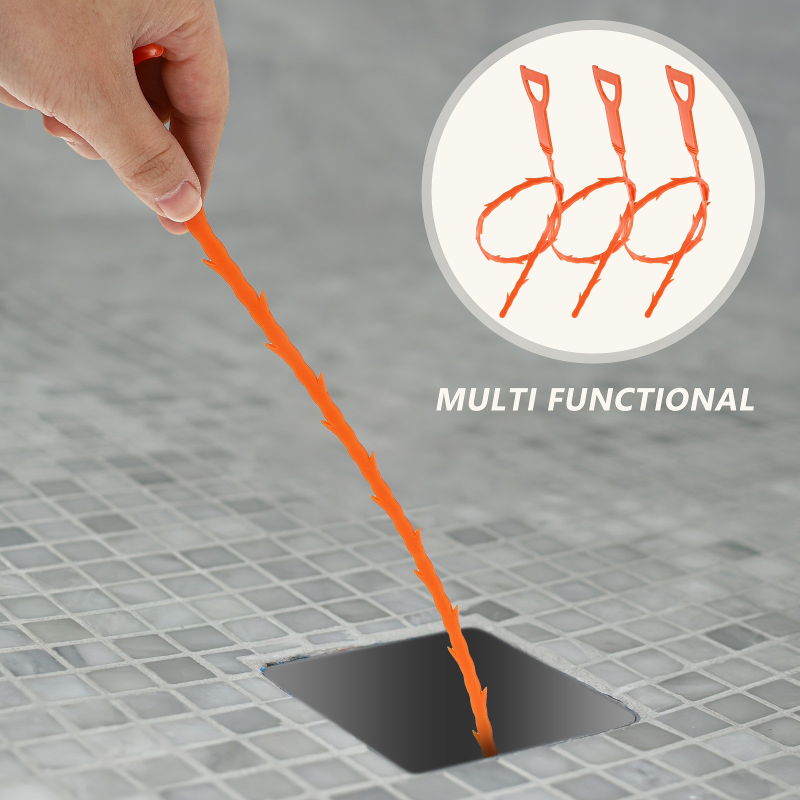 3Pcs ABS Drain Clog Remover To - Drain Snake Flexible 评论和价格