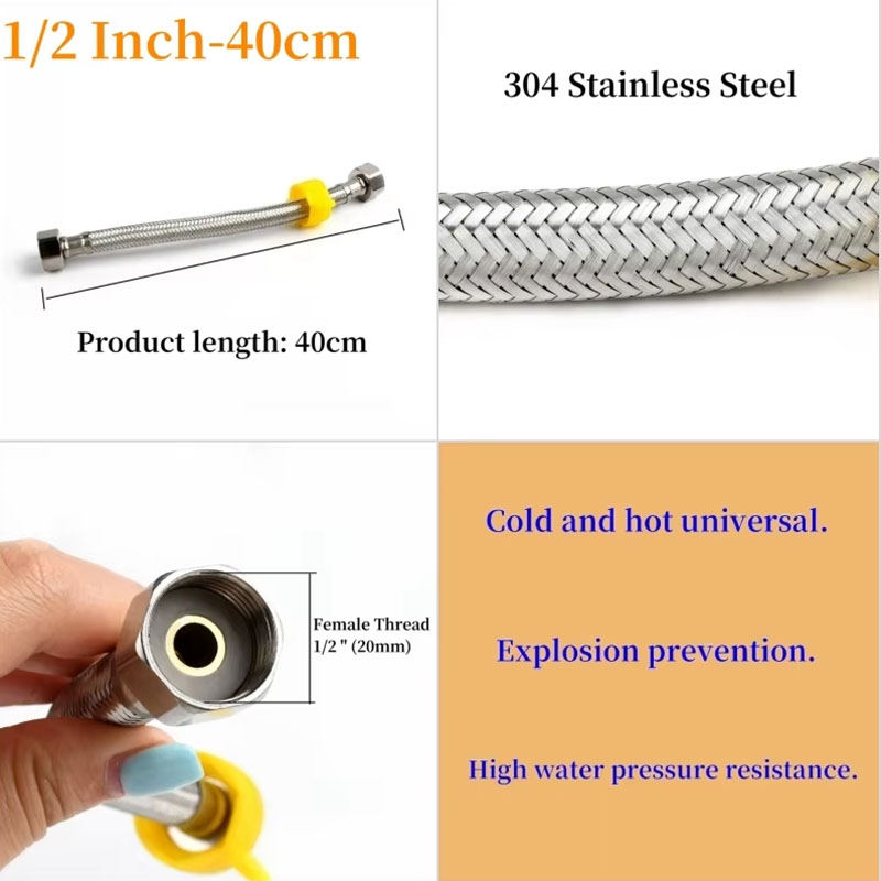 304 Stainless Steel Faucet Bra - Flexible Hose Braided 评论和价格