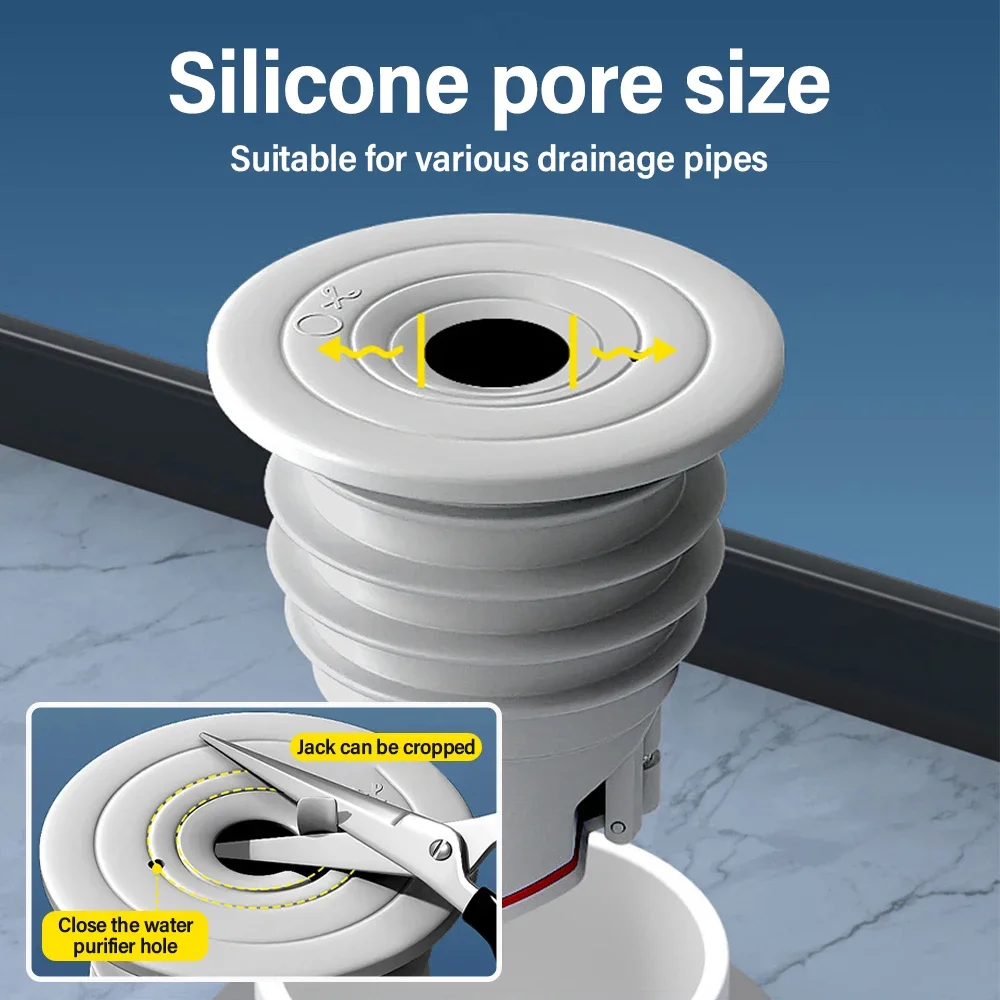 70-75mm Silicone Drains Kitche - Drain Pipe Clip 评论和价格