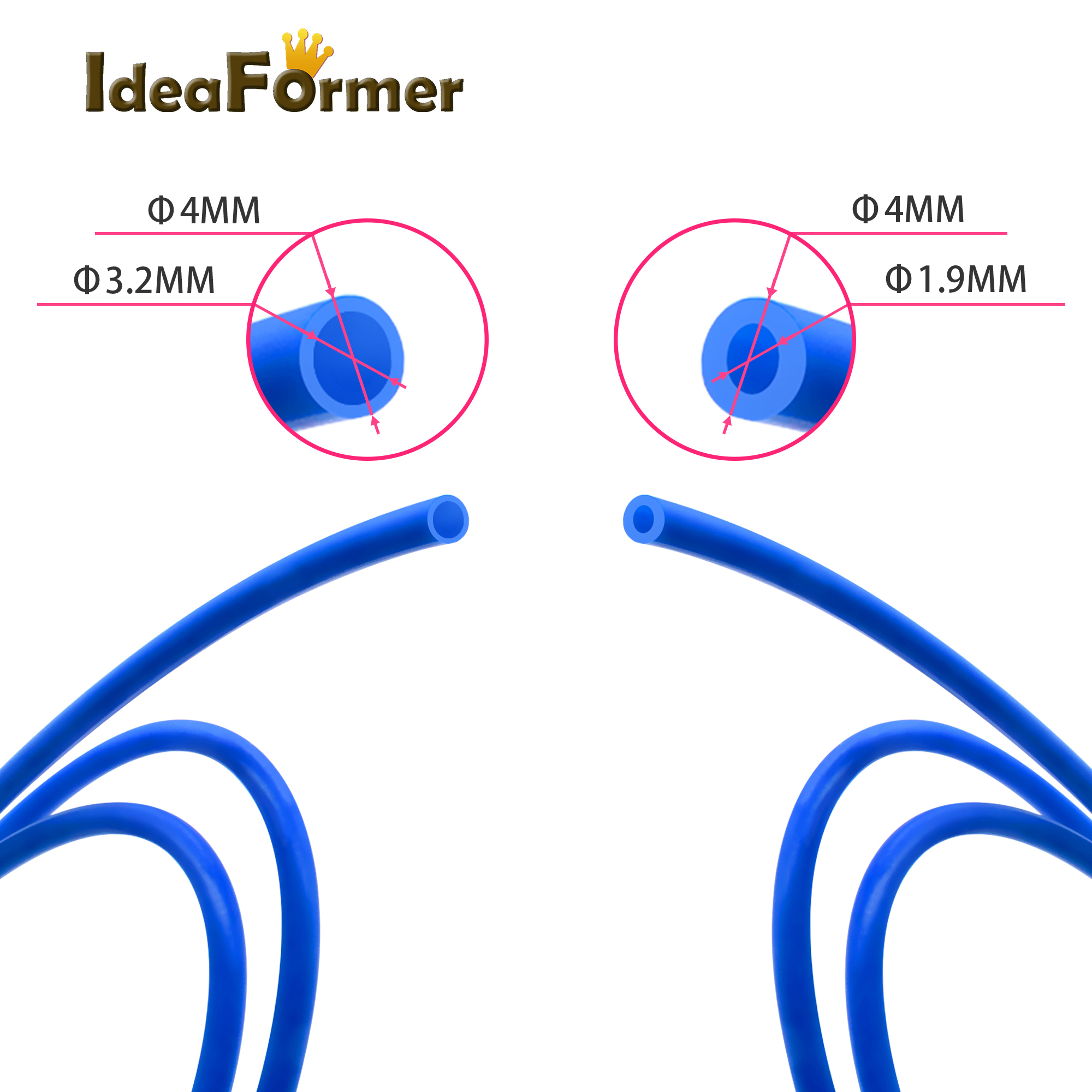 IdeaFormer 1/2/5M PTFE Tube Pi - Ptfe Tape Thread 评论和价格